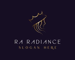 Royal Queen Hair Stylist logo design