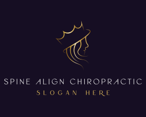 Royal Queen Hair Stylist logo design