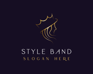 Royal Queen Hair Stylist logo design