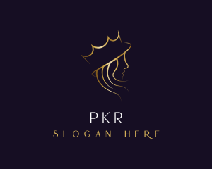 Royal Queen Hair Stylist logo design