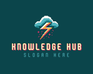 Collectibles - Cloud Thunder Pixelated logo design