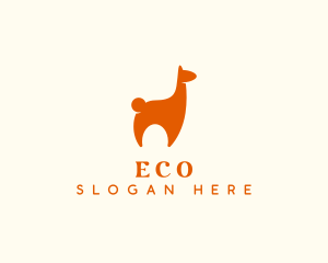 Llama Alpaca Animal Logo