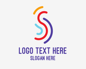 Weights - Multi Color S logo design
