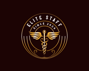 Wellness Caduceus Pharmacy logo design