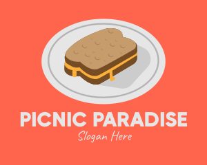 Picnic - Cheese Sandwich Plate logo design