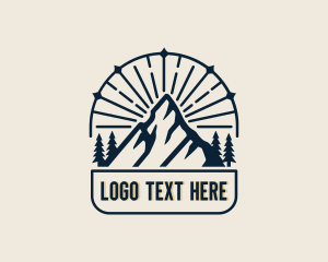 Camp - Outdoor Adventure Mountain logo design