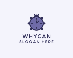 Violet Clock Bug logo design