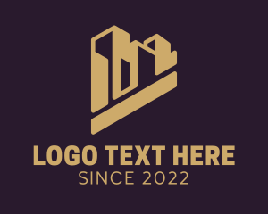 Gold - Contractor Building Property logo design