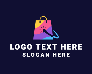 Online Market  Bag logo design