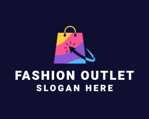 Outlet - Online Market  Bag logo design
