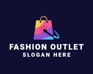 Online Market  Bag logo design