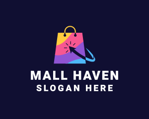 Online Market  Bag logo design