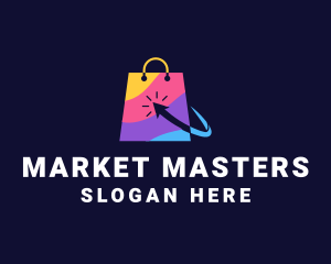 Online Market  Bag logo design