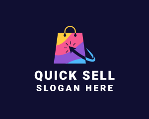 Sell - Online Market  Bag logo design