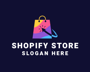 Online Market  Bag logo design