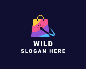 Retail - Online Market  Bag logo design