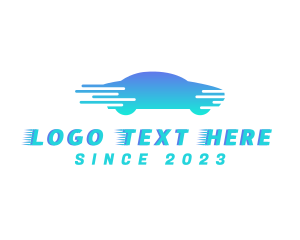 Drive - Blue Fast Car logo design