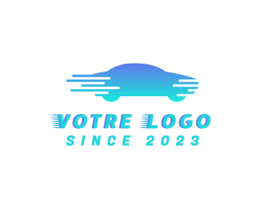 Driver - Blue Fast Car logo design