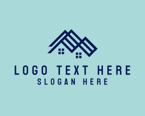 Roofing - House Roofing Real Estate logo design