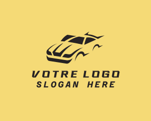 Driving - Modern Car Racing logo design