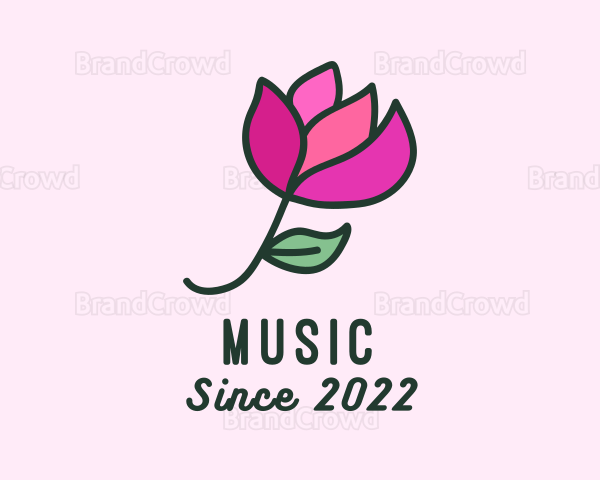 Tulip Flower Garden Logo