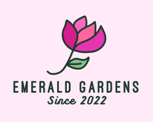 Tulip Flower Garden logo design