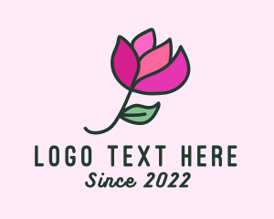 Dahlia - Tulip Flower Garden logo design