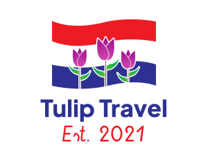 Netherlands - Dutch Holland Tulip logo design