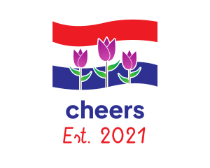 Flower - Dutch Holland Tulip logo design