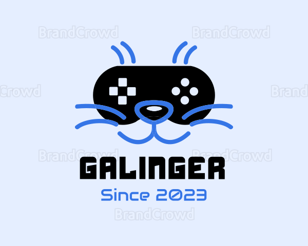 Game Streamer Cat Logo
