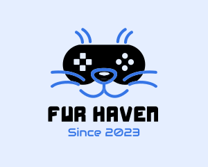 Fur - Game Streamer Cat logo design