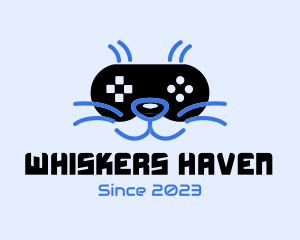 Whiskers - Game Streamer Cat logo design