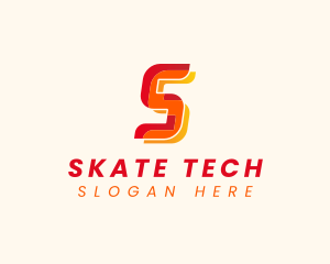 Modern Tech Startup Letter S logo design