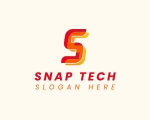 Modern Tech Startup Letter S logo design