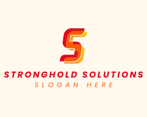 Modern Tech Startup Letter S logo design