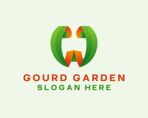 Gourd - Eco Vegetable Plant logo design