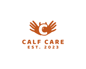 Hands Palm Charity Care logo design