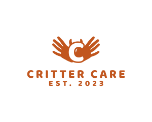 Hands Palm Charity Care logo design