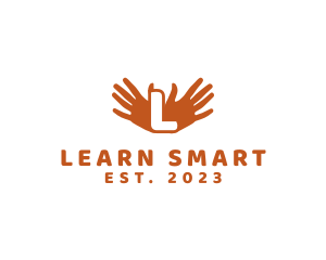 Teaching - Hands Palm Charity Care logo design