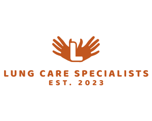 Hands Palm Charity Care logo design