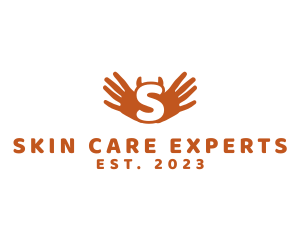 Hands Palm Charity Care logo design