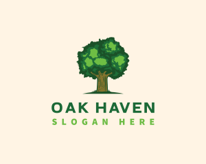 Environment Oak Tree Nature logo design