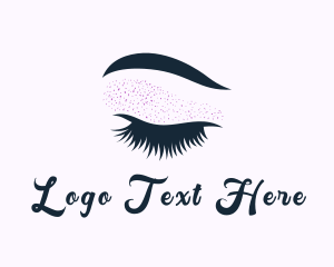 Beauty Vlogger - Eyelash Perm Beautician logo design