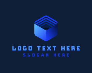 Cube - AI Tech Cube logo design