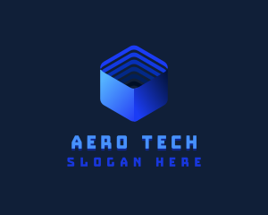 AI Tech Cube logo design