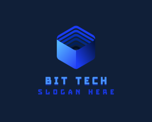 AI Tech Cube logo design