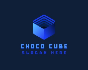 AI Tech Cube logo design