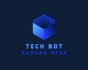Ai - AI Tech Cube logo design