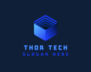 AI Tech Cube logo design