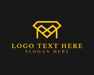 Jewellery - Jewelry Diamond Letter M logo design